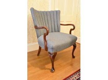 Beautiful Channel Back Upholstered Arm Chair