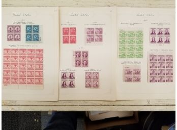 1932-1933 Blocks Of Stamps