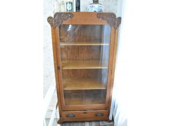 Vintage Tiger Oak Display Cabinet