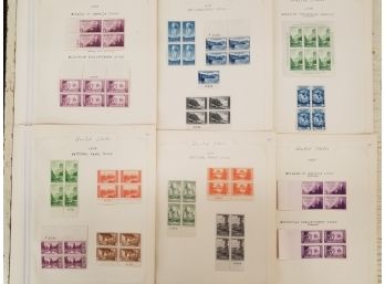 1934-1935 Blocks Of Stamps