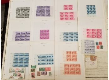 1948 Blocks Of Stamps And More