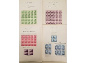1933-1934 Blocks Of Stamps