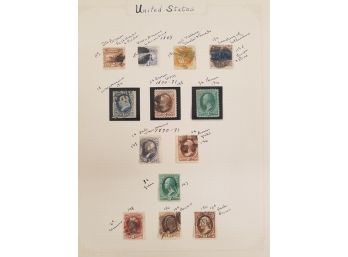 1869-1871 Collection Of Stamps