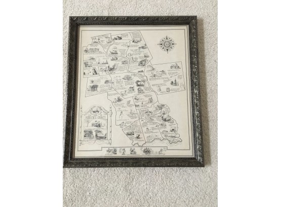 Vintage Middlesex County Map