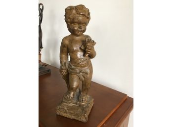 Cast Iron Child Figurine
