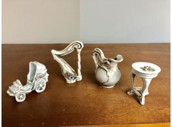 Set Of 4 Vintage Italian Capodimonte Figurines