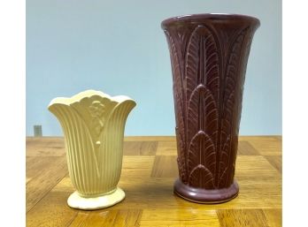 Pair Of Robinson Ransbottom Pottery Vases (RRP)