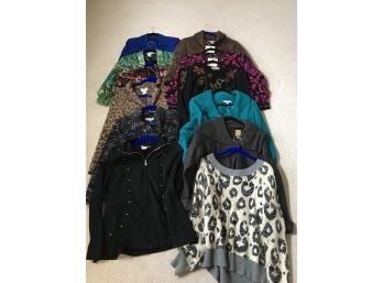 11 Assorted Women’s Jacket & Sweater Tops (Size M)