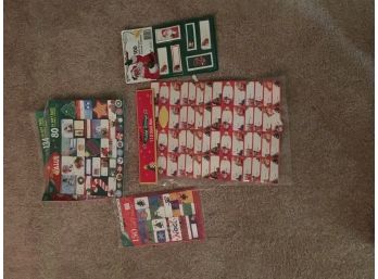Assortment Of Holiday Stickers And Labels