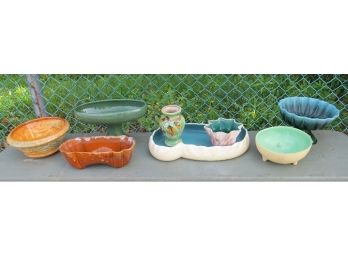 A Grouping Of Art Pottery Planters - Clean