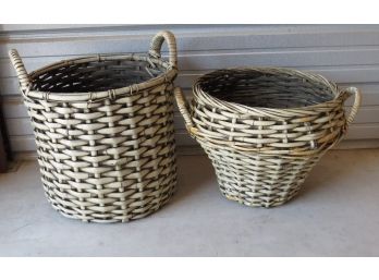 Pairing Of Woven Baskets From The Philippines