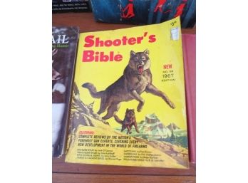 Vintage 1960's To Early 1970's Hunting & Fishing Books, Many Hardcover, Shooters Bible, Herter's Catalog, Etc.
