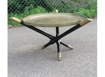 Hammered Brass  Finish Bombay Table