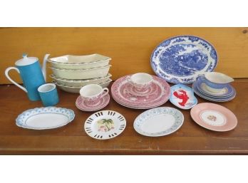 Assorted Victorian To Contemporary Dishes & Ceramic Tableware