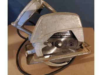 Vintage 7' Shop-craft Circular Saw With New Blade