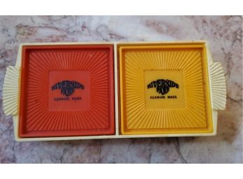 Vintage Collectible Riverside Amusement Park Set Of 4 Coasters