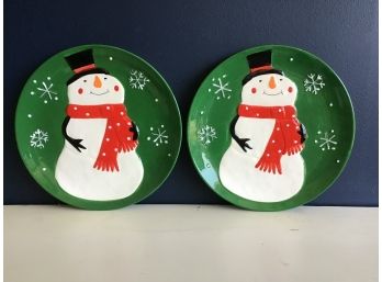 Cute Snowman Cookie Platters