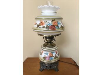 Handpainted Hurricane Lamp - 21