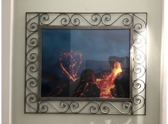 Framed Photo, Hawaiian Lava Flow, Signed G. Brad Lewis