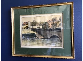 Painting By Local Artist, Signed T Cahill - 18.5 X 14.5