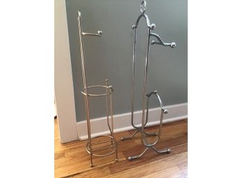 Two Standing Toilet Paper Holders