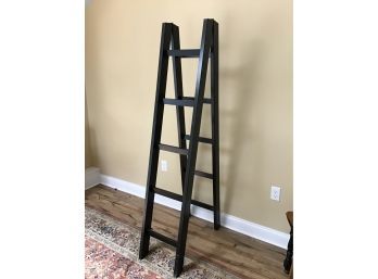 Decorative Folding Blanket Ladder, Black