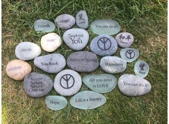 Lot Of Inspirational Stones