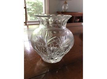 Small Crystal Vase - 5.75H