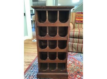 Wine Rack End Table