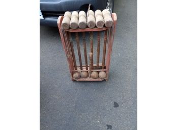 Antique Croquet Set