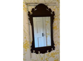 Wood Framed Mirror 34x17.75in.