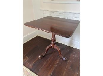 Antique Square Wood Tilt Top Table 27x27x27in