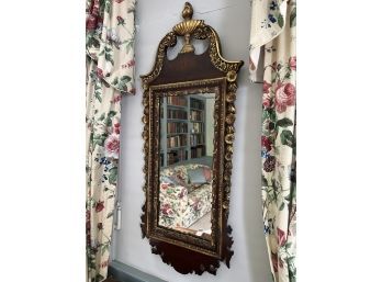 Early 20th Century Chippendale Style Mahogany Mirror 20.5x2.5x48