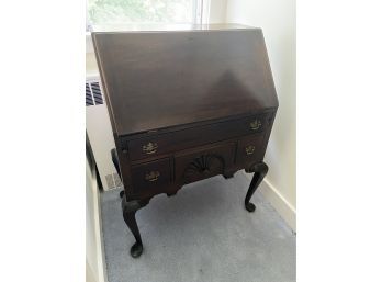 Queen Anne Style Mahogany Slant-front Desk Secretary Desk 30x19.5x42in