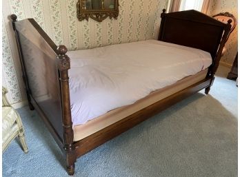 French Style Lit De Jour Twin Bed Head And Footboard Bed Frame 82.5x40x41in From Waldorf Astoria