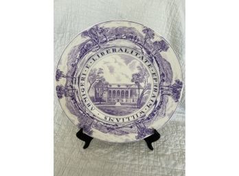 Wedgwood Williams College The Library Purple Plate 10.75in