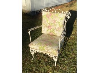 Wrought Iron Patio Chair 27x36x25 Solid Nice Vintage Heavy Beautiful, The Good Stuff