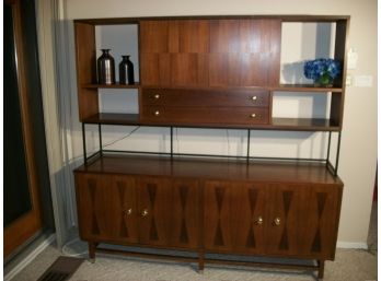 Fabulous Mid Century Modern Credenza Wrought Iron Great Lines / Great Piece