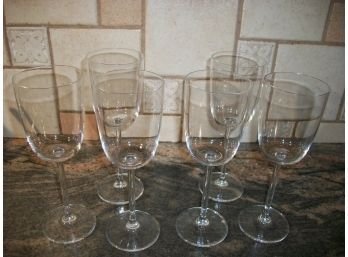 Six LENOX 'Oxygen' Wine Glasses PLUS Option For Rest Of Cabinet  (See Photos+Description)