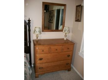Rock Maple Dresser And Mirror By Maple House