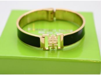 Shanghai Tang Black Enamel Chinese Bangle