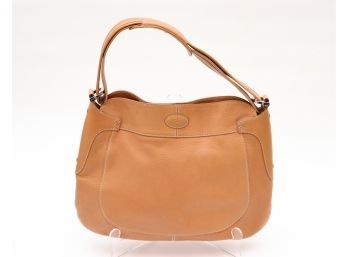 Tods Slim Pebble Leather Handbag