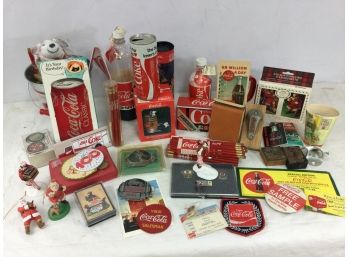 Coca Cola Lot, Accessories And Oddities, Buckles, Pencils, Lots More