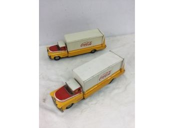 2 Coca Cola Toy Trucks, Alan Haddock