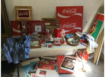 Coca Cola Lot, Signs, Light Fixture, Posters, Plates, Christmas