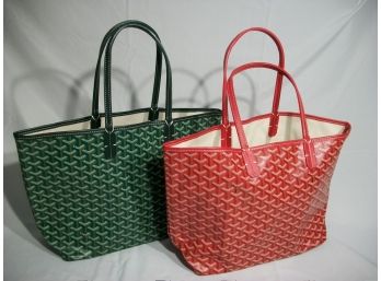 Two Goyard 'St Louis' Style  Handbags - Pre Owned - Two Bags One Bid