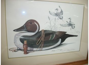 Two James P. Fisher Duck Prints Pencil Signed & Numbered - Original Signatures