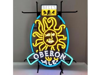 Bell's Oberon Ale Neon Tabletop Or Wall Mounted  Sign