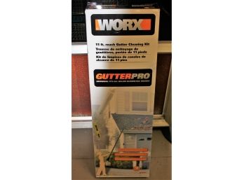 New WORX GutterPro 11Ft Universal Fit Gutter Cleaning Kit