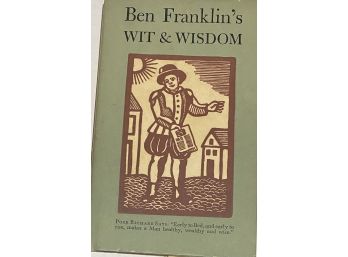 Vintage Ben Franklin's Wit And Wisdom By Peter Pauper Press HardcoverBook - VG Condition